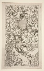 Ornamental grottesk design af Jeremias Wolff