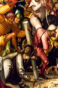 Korsbæringen, ca. 1515 (Tempera og olie på nåletræ)