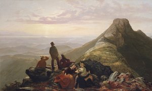 Den forsinkede fest på Mansfield Mountain, 1858. af Jerome Thompson