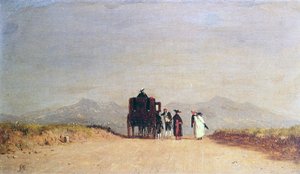 Rejsendes ophold i den romerske Campagna, ca. 1868