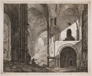 Interiør fra samme ruin 1806