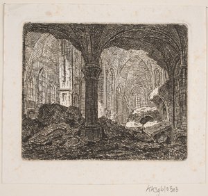 Interiør fra samme ruin 1806