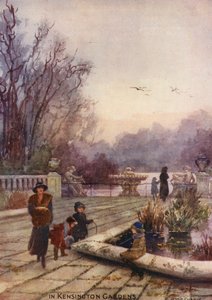 I Kensington Gardens (farvelitografi)