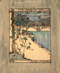 Frontispice til "The Book of Bridges", ca. 1911 (akvarel og blæk på papir)