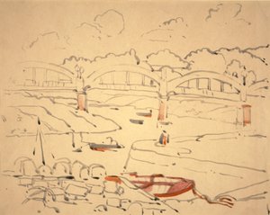 Illustration til "Broernes Bog", ca. 1911 (akvarel og blæk på papir)