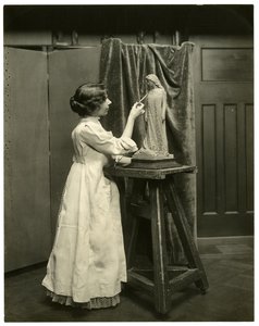 Bessie Potter Vonnoh, ca. 1905-40 (foto af gelatinesølv) af Jessie Tarbox Beals
