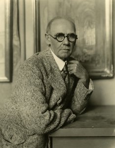 Colin Campbell Cooper kunstner, ca. 1905-31 (foto af gelatinesølv) af Jessie Tarbox Beals