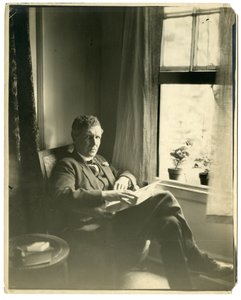 John Cowper Powys Llewelyn Powys, ca. 1905-40 (foto af gelatinesølv) af Jessie Tarbox Beals