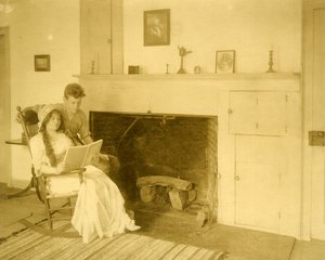 Malcolm Stewart Boylan og hans mor Han er en af de 9 vigtige titelforfattere i Hollywood, ca. 1905-17 (gelatin sølvfoto) af Jessie Tarbox Beals