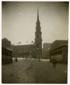 Park St Church, Boston, Mass, USA, ca. 1902-10 (gelatine-sølvfoto) af Jessie Tarbox Beals