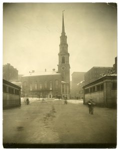 Park Street Church, USA, ca. 1902-10 (foto af gelatinesølv) af Jessie Tarbox Beals