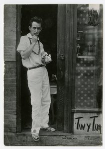 Tiny Tim, Greenwich Village, New York, USA, ca. 1915-22 (foto af gelatinesølv)