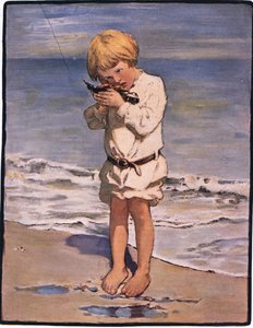Billy boys opdagelse var en måge med en skadet vinge (farve litho) af Jessie Willcox Smith