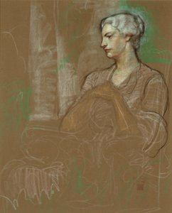 Jessie Wilcox Smith, ca. 1930 (pastel på papir) af Jessie Willcox Smith