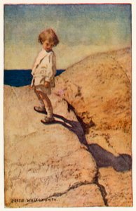 My Shadow (farve litho) af Jessie Willcox Smith