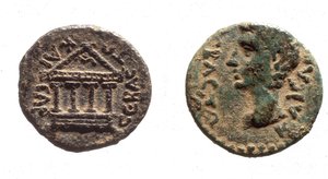 Mønter af Herodes Philip II, ca. 4 f.Kr. -34 e.Kr. (metal)