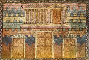 Salomons tempel (tempera på gips) af Jewish School