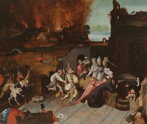 Sankt Anthonys fristelse af Jheronimus Bosch (copy after)