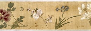 Et hundrede blomster, begyndelsen af det 17. århundrede (malet silke) (detaljer: se også 207347-58)