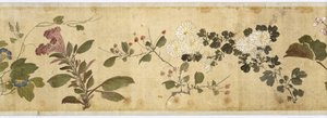 Et hundrede blomster, begyndelsen af det 17. århundrede (malet silke)