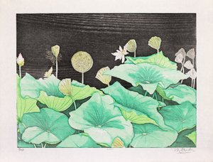 Lotus, 2016 (træsnit)