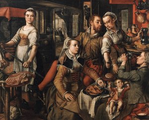 Allegory of Negligence Allegory of Unprudence, 1563. af Joachim Beuckelaer