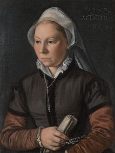 Portræt af en ung kvinde, 1562. af Joachim Beuckelaer