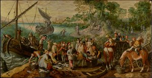 Det mirakuløse træk af fisk af Joachim Beuckelaer