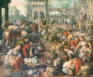 Markedspladsen, Joachim Beuckelaer (olie på lærred) af Joachim Beuckelaer