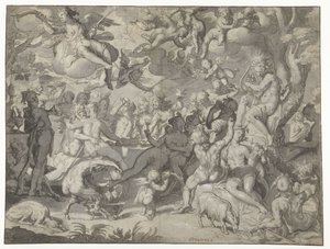 Bryllup af Peleus og Thetis af Joachim Wtewael or Utewael