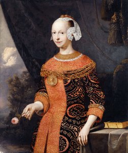 Portræt af en dame, identificeret som Anne, Marquise de Basville,
