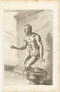 Seneca, graveret af Richard Collin af Joachim von (after) Sandrart