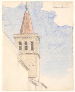 Klokketårn i Sansepolcro af Joakim Frederik Skovgaard