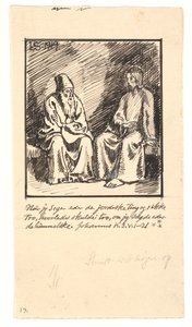 Kristus og Nikodemus af Joakim Frederik Skovgaard