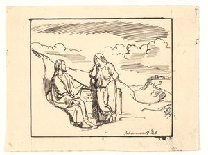 Kristus og den samaritanske kvinde af Joakim Frederik Skovgaard