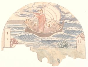 Kristus stiller stormen af Joakim Frederik Skovgaard