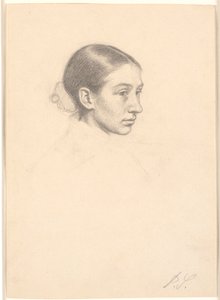 Portræt af Susette Cathrine Skovgaard (gift Holten) af Joakim Frederik Skovgaard