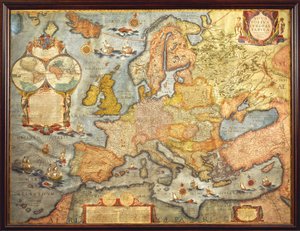 Kort over Europa 1686 af Joan Blaeu