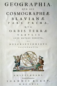 Titelblad til del I af Atlas maior, af Joan Blaeu (1596-1673), kobberstik, Amsterdam af Joan Blaeu