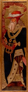 Abraham - Maleri af Joan Gasco (aktiv 1500-1529) - ca. 1500 - Tempera på panel - 233,5x66,1 - Cataloniens nationale kunstmuseum, Barcelona