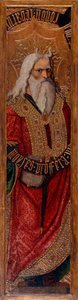 Moise - Moses - Maleri af Joan Gasco (aktiv 1500-1529) - ca. 1500 - Tempera på panel - 294,4x55,9 - Cataloniens nationale kunstmuseum, Barcelona