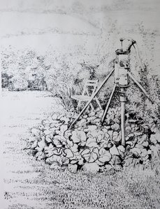 The Garden Pump, 1973 (kul) af Joan Thewsey
