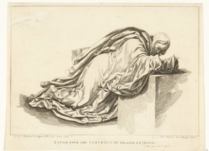 Geknielde figur Studie til malerierne af Jesu drama (titel på objekt)