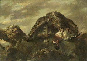 Ørne på klipperne af Joannes Fijt (copy after)