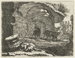Fire hunde ved en ruin Hunde (serietitel)