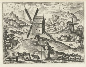 Landskab med Kristus som god hyrde Landskaber, havlandskaber og fantasifulde bylandskaber (serietitel)