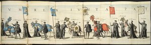 Begravelsesoptog i Antwerpen i anledning af kejser Karl Vs død, 1558, 1559.