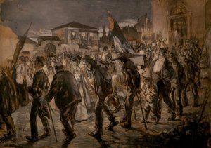 Afgang af en procession af Joaquim Mir i Trinxet