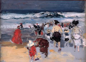 Stranden ved Biarritz, 1906 af Joaquín Sorolla