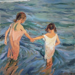 Børn i havet